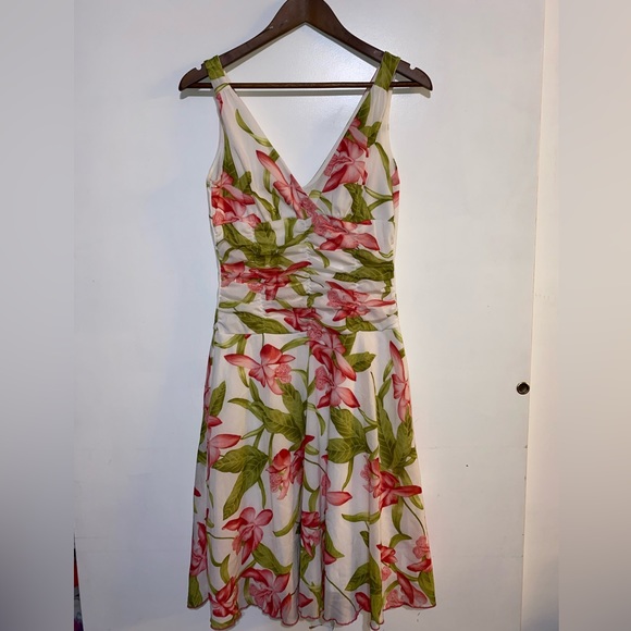 Speechless white floral sleeveless dress - size medium - Picture 1 of 4